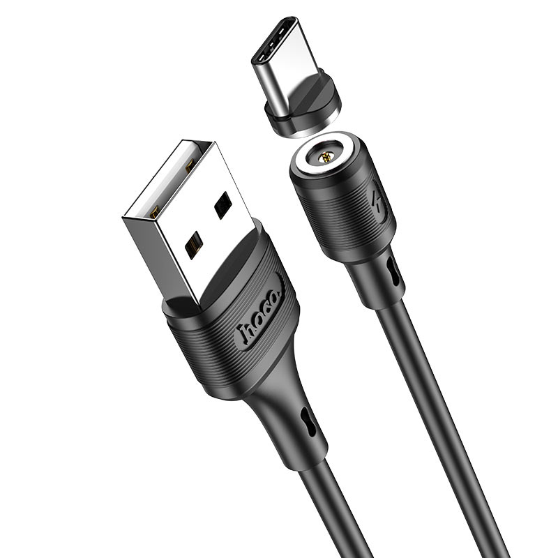 USB кабель Hoco X52 Sereno Magnetic Type-C магнітний black