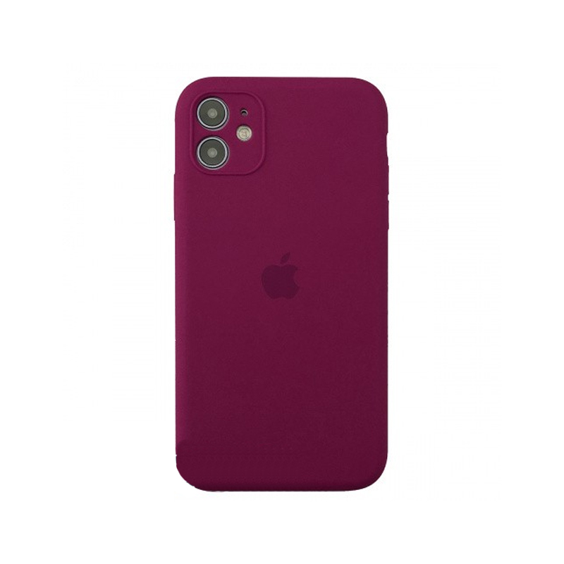 Накладка Original Silicone Case iPhone 12 mini rose red Close Camera