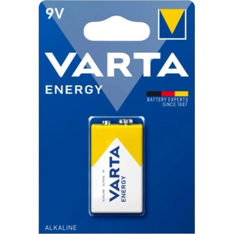 Батарейка Varta 6F22 Крона 9V