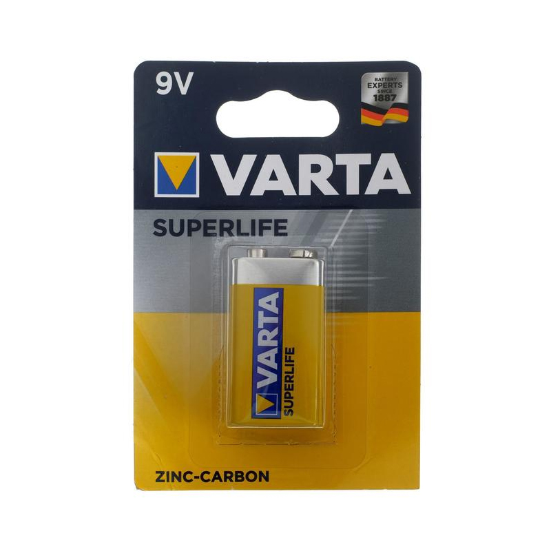 Батарейка Varta Superlife 6F22 Крона 9V 1шт