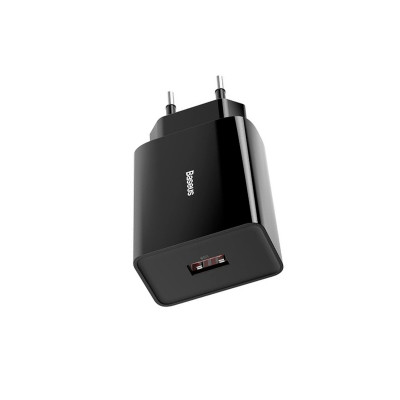 Зарядний пристрій Baseus 1 USB 18W black (CCFS-W01) Зарядний пристрій Baseus 1 USB 18W black (CCFS-W01)