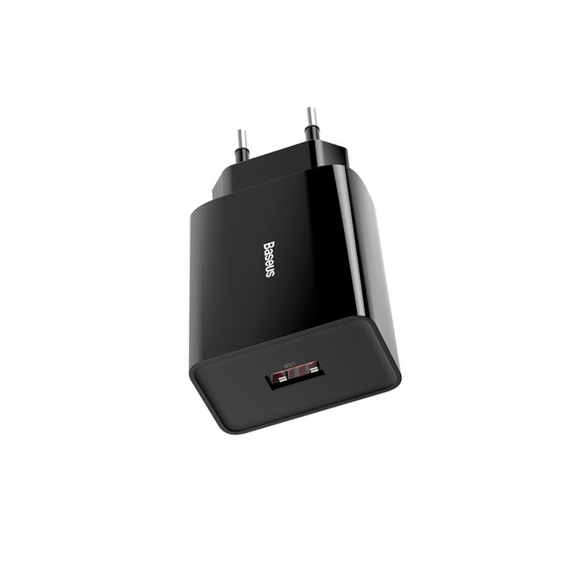Зарядний пристрій Baseus 1 USB 18W black (CCFS-W01)