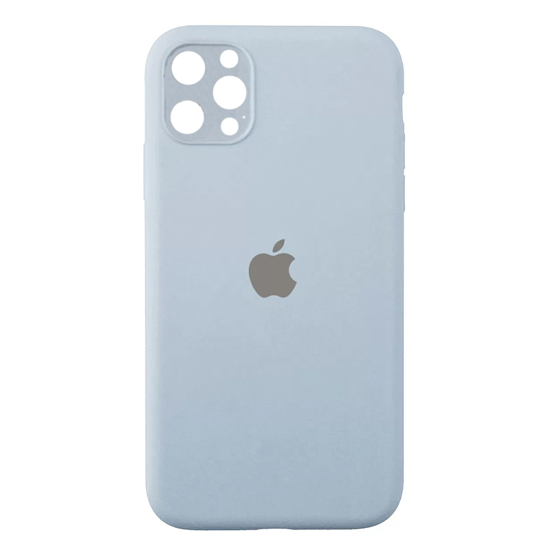 Накладка Original Silicone Case iPhone 12 Pro Max blue light Close Camera
