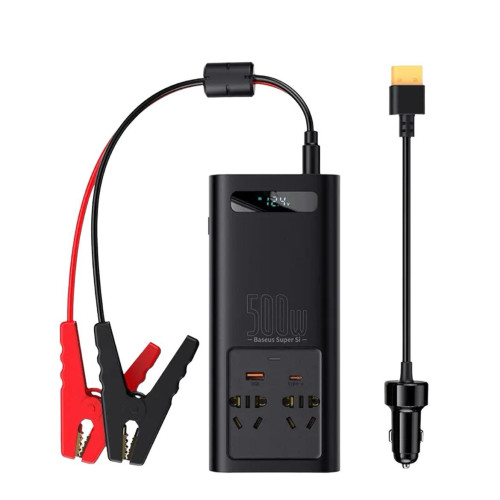 Інвертор Baseus 500W з правильною сінусоїдою Інвертор Baseus 500W з правильною сінусоїдою