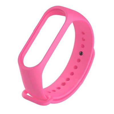 Ремінець для Xiaomi Mi Band 3, 4 silicone hot pink Ремінець для Xiaomi Mi Band 3, 4 silicone hot pink