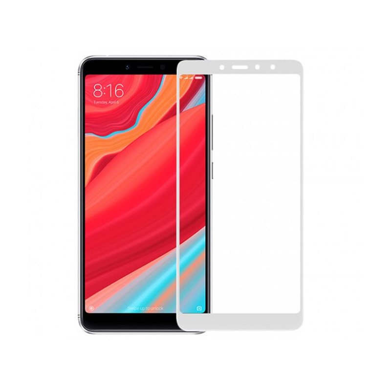 Захисне скло Glass Xiaomi Redmi S2 Full Glue white