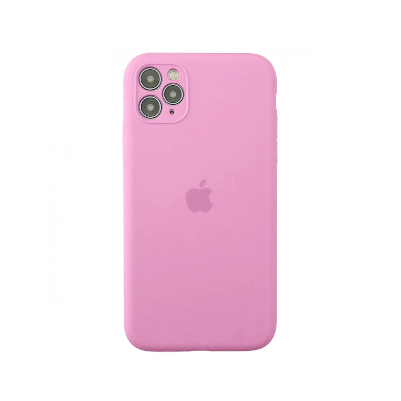 Накладка Original Silicone Case iPhone 11 Pro Max pink Close Camera