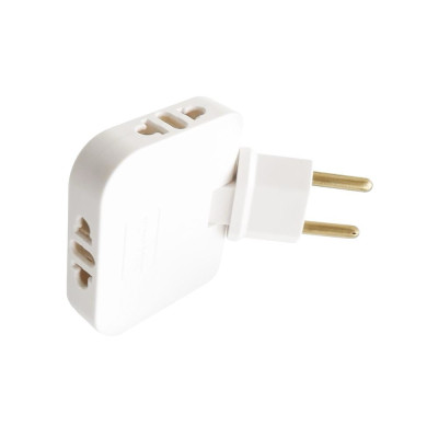 Трійник мережевий WALKER WH-03 white Трійник мережевий WALKER WH-03 white