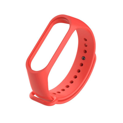 Ремінець для Xiaomi Mi Band 3, 4 silicone red