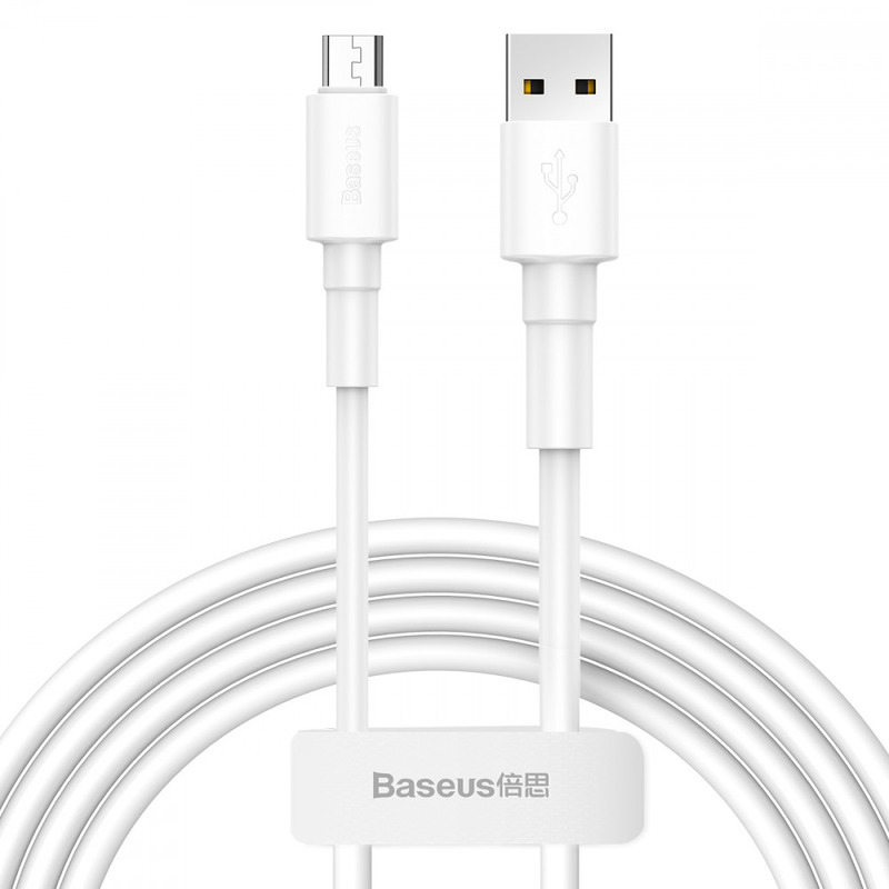 USB кабель Baseus CAMSW-02 microUSB white