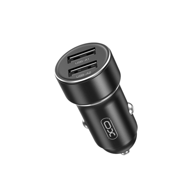 Автомобільний зарядний пристрій XO CC53 2 USB-A, 2.4А, 12W black