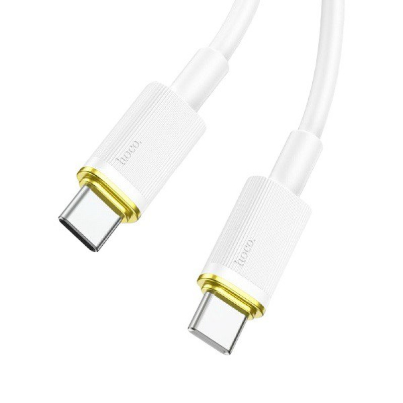 USB кабель Hoco U109 Type-C to Type-C white