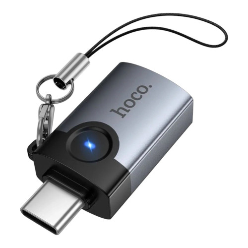 Перехідник OTG USB-Type C Hoco UA46C black