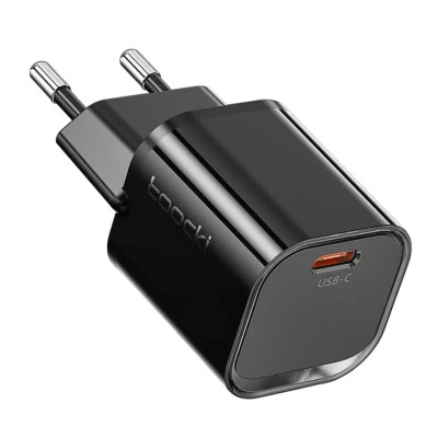 Зарядний пристрій Toocki GAN, USB-C 20W, TCT1C-JCB01 black Зарядний пристрій Toocki GAN, USB-C 20W, TCT1C-JCB01 black