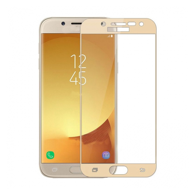 Захисне скло Glass Samsung J730 Galaxy J7 2017 9D gold