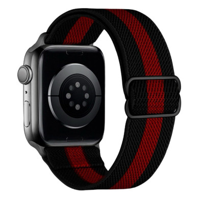 Ремінець для Apple Watch Hoco iWatch WA04 42, 44, 45, 49 black red Ремінець для Apple Watch Hoco iWatch WA04 42, 44, 45, 49 black red