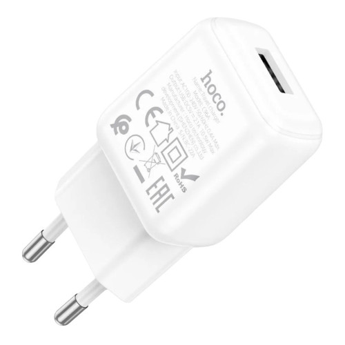 Зарядний пристрій Hoco C96A USB-A, 2.1A white Зарядний пристрій Hoco C96A USB-A, 2.1A white