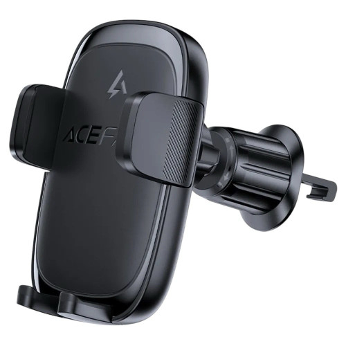 Автотримач Acefast D48, press type wireless charging car holder for air vent black