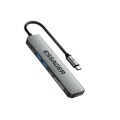 USB-hub USB-C 7 in 1