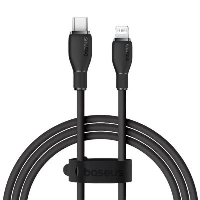 USB кабель Baseus Type-C to Lightning P10355701111-00, 20W, black, 1.2m USB кабель Baseus Type-C to Lightning P10355701111-00, 20W, black, 1.2m