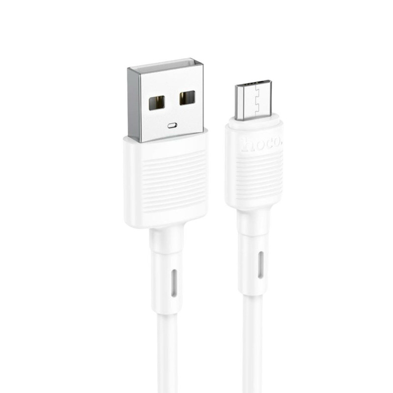 USB кабель Hoco X83 microUSB white