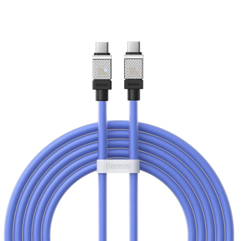 USB кабель Baseus Type-C to Type-C CAKW000303, 100W blue 2m USB кабель Baseus Type-C to Type-C CAKW000303, 100W blue 2m