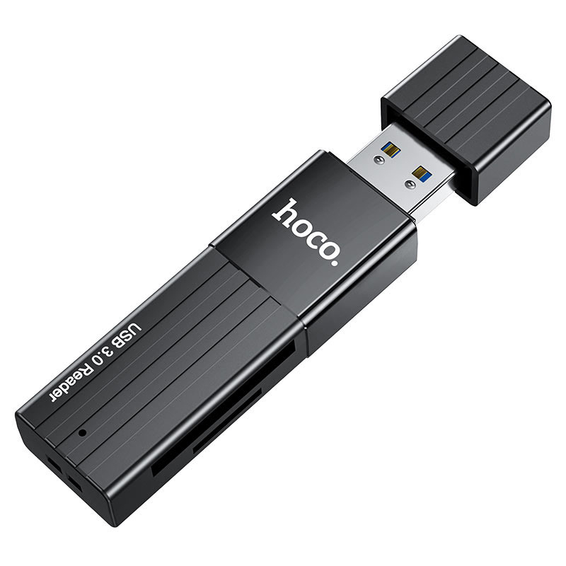 Картрідер microSD, SD Hoco HB20 SD, microSD, microSDHC black