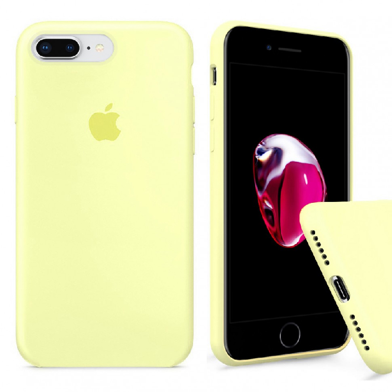 Накладка Original Silicone Case iPhone 7 Plus, 8 Plus yellow mellow
