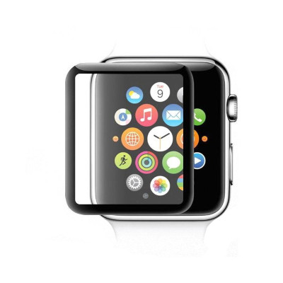 Захисне скло Glass Apple Watch 42 мм Polymer Nano black Захисне скло Glass Apple Watch 42 мм Polymer Nano black