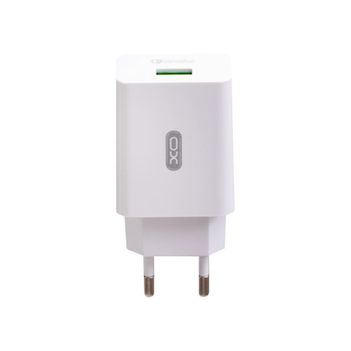 Зарядний пристрій XO L36 1 USB 3000 mA QC 3.0 quick charge white Зарядний пристрій XO L36 1 USB 3000 mA QC 3.0 quick charge white