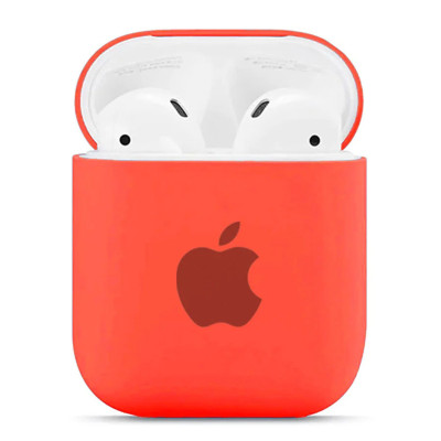 Чохол для Airpods, Airpods 2 Original Silicone orange red Чохол для Airpods, Airpods 2 Original Silicone orange red
