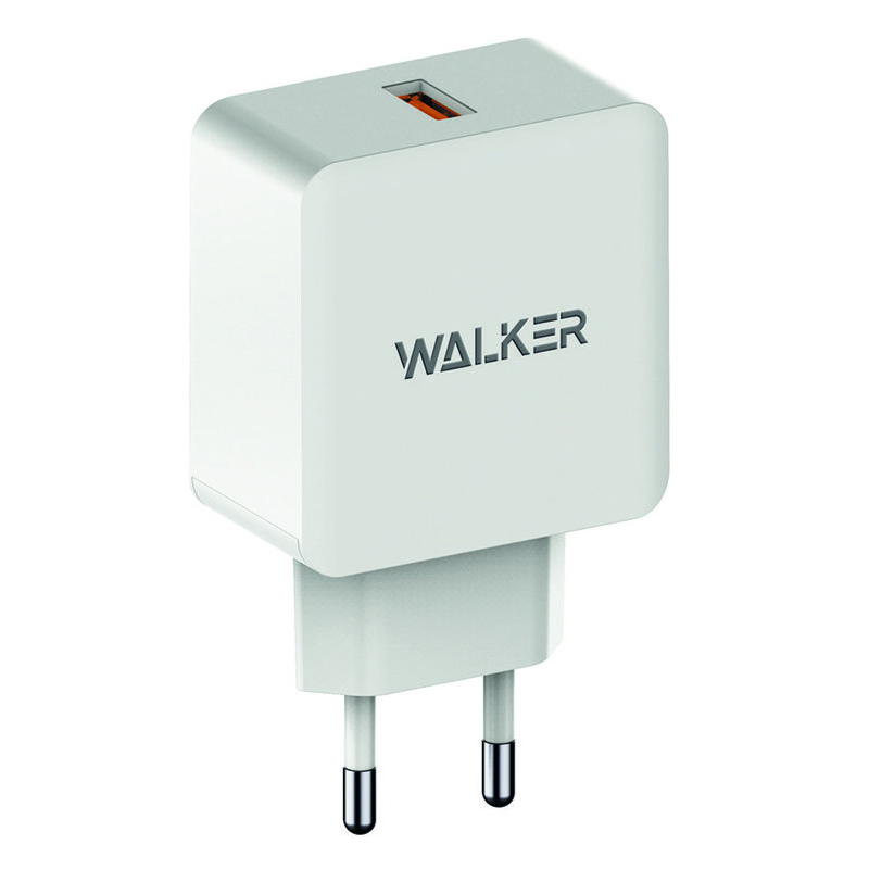 Зарядний пристрій Walker WH-25 2 USB 2400 mA QC3.0 Quick Charge white
