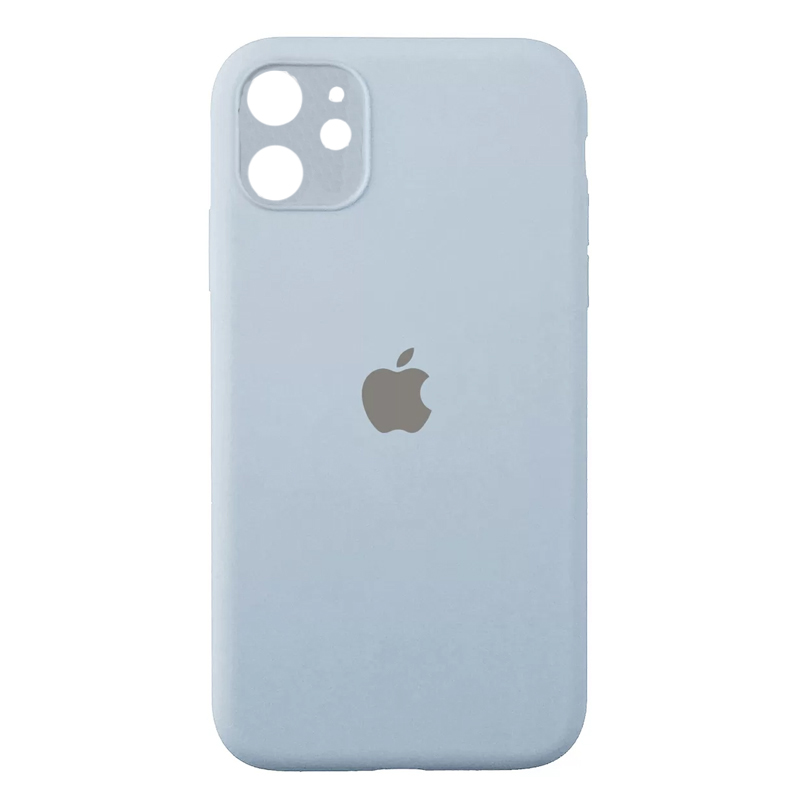 Накладка Original Silicone Case iPhone 12 blue light Close Camera