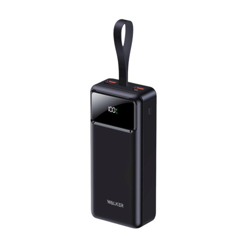 Зовнішній акумулятор Power Bank Walker WB-630 30000 mAh QC 22.5W black