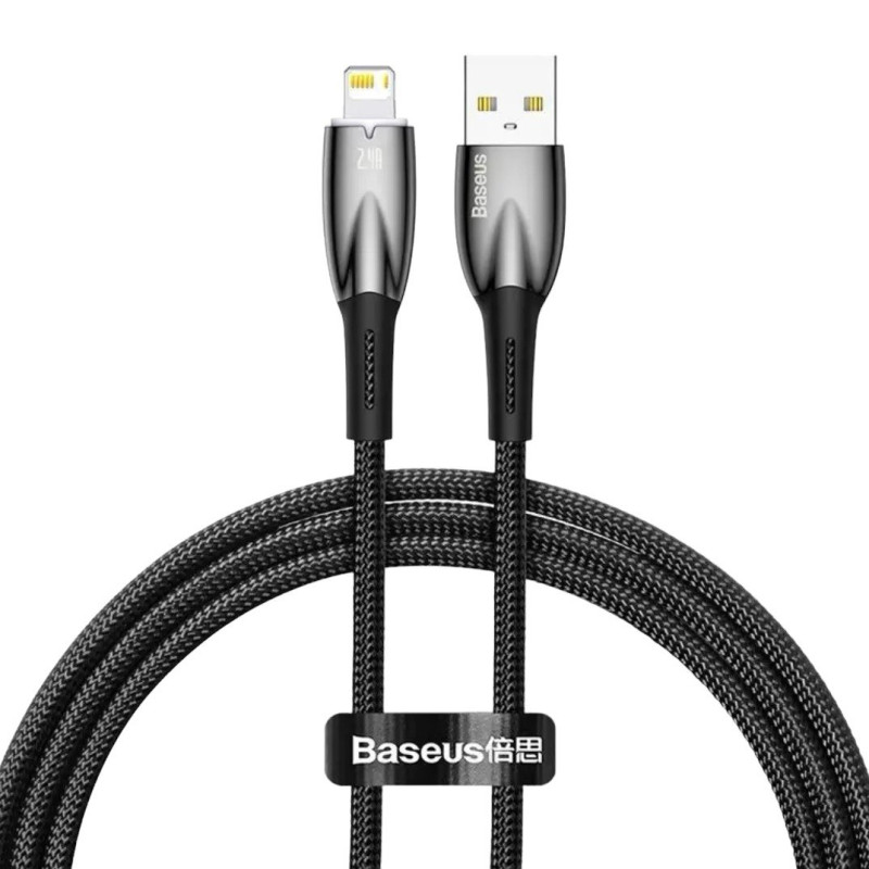 USB кабель Baseus Lightning CADH000201 black
