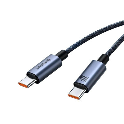 USB кабель Baseus Type-C to Type-C CAJY020001, 100W black USB кабель Baseus Type-C to Type-C CAJY020001, 100W black