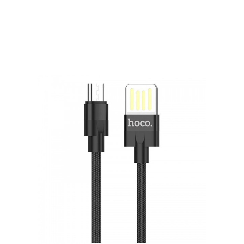 USB кабель Hoco U55 Outstanding microUSB black 1.2 метри