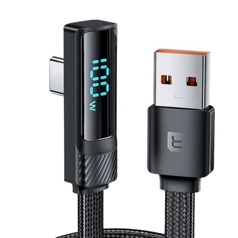 USB кабель Toocki Type-C TQ-X49 LCD, 100W black