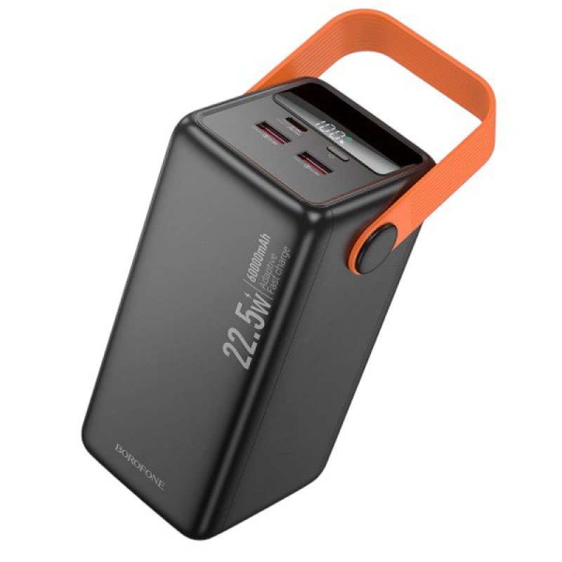 Зовнішній акумулятор Borofone BJ66 PD20W, QC3.0, 60000 mAh black Зовнішній акумулятор Borofone BJ66 PD20W, QC3.0, 60000 mAh black