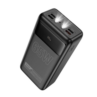 Зовнішній акумулятор Hoco DB81A 50000 mAh 65W black Зовнішній акумулятор Hoco DB81A 50000 mAh 65W black