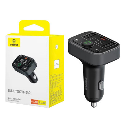FM трансмітер Bluetooth Baseus BS-CH011 18W black FM трансмітер Bluetooth Baseus BS-CH011 18W black