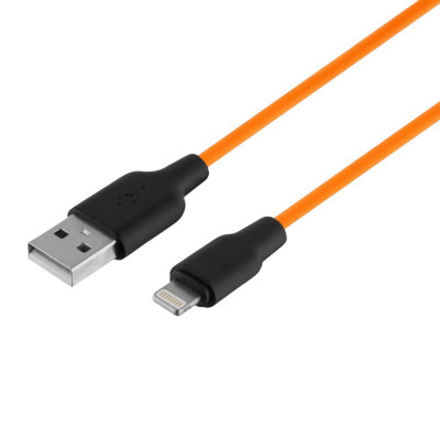 USB кабель Hoco X21 Plus Lightning black orange USB кабель Hoco X21 Plus Lightning black orange