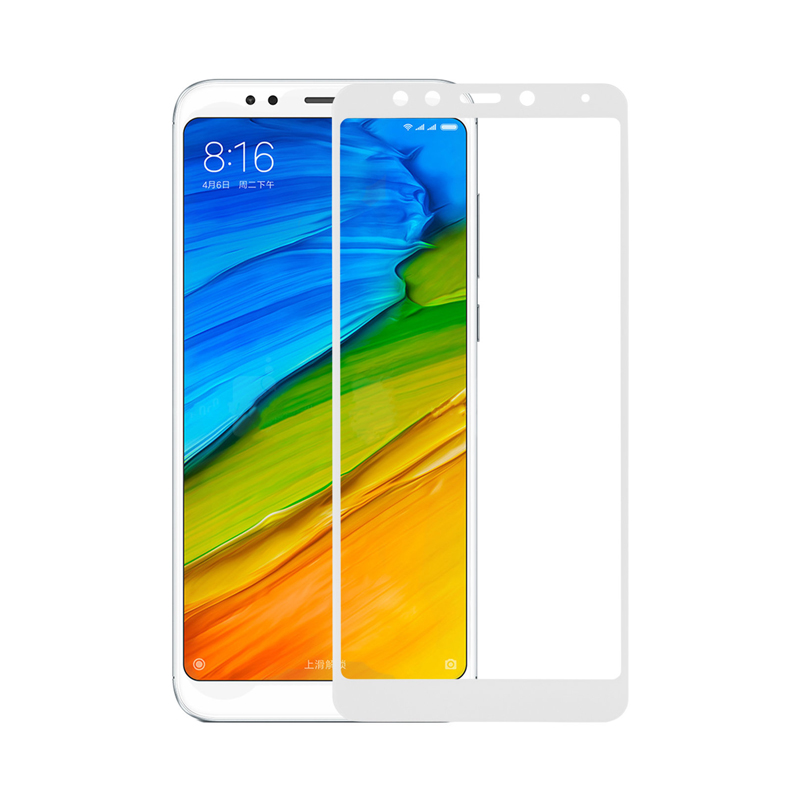 Захисне скло Glass Xiaomi Redmi 5 Plus Full Glue white