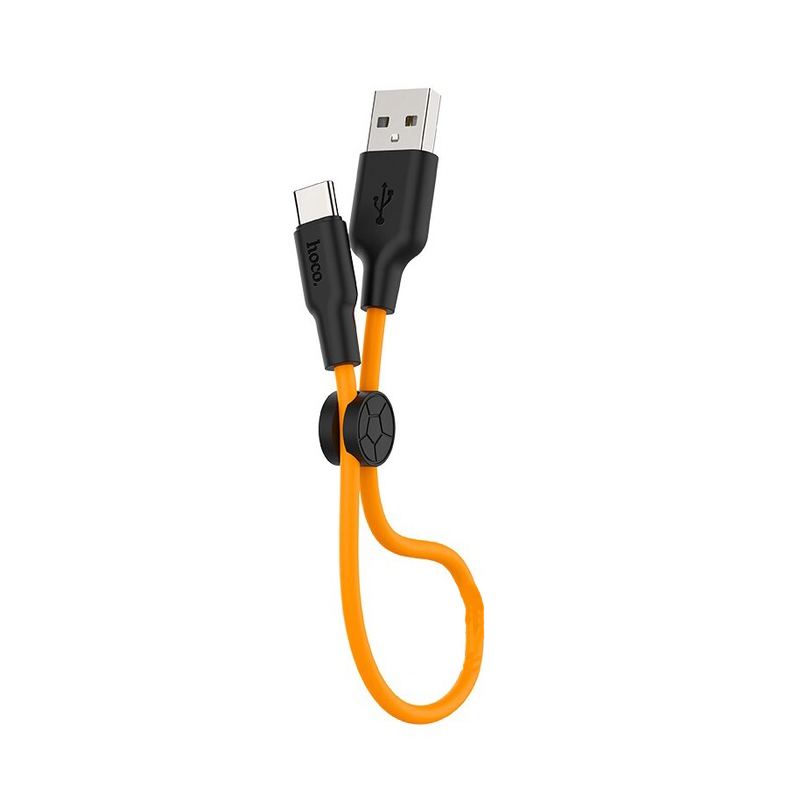 USB кабель Hoco X21 Plus SiliconeType-C 25 см orange