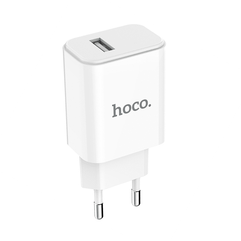 Зарядний пристрій Hoco C61A 1 USB 2100 mA white