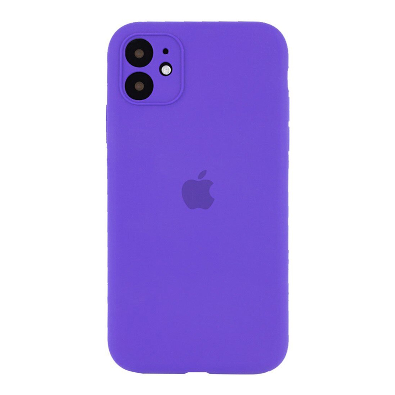 Накладка Original Silicone Case iPhone 12 mini violet Close Camera