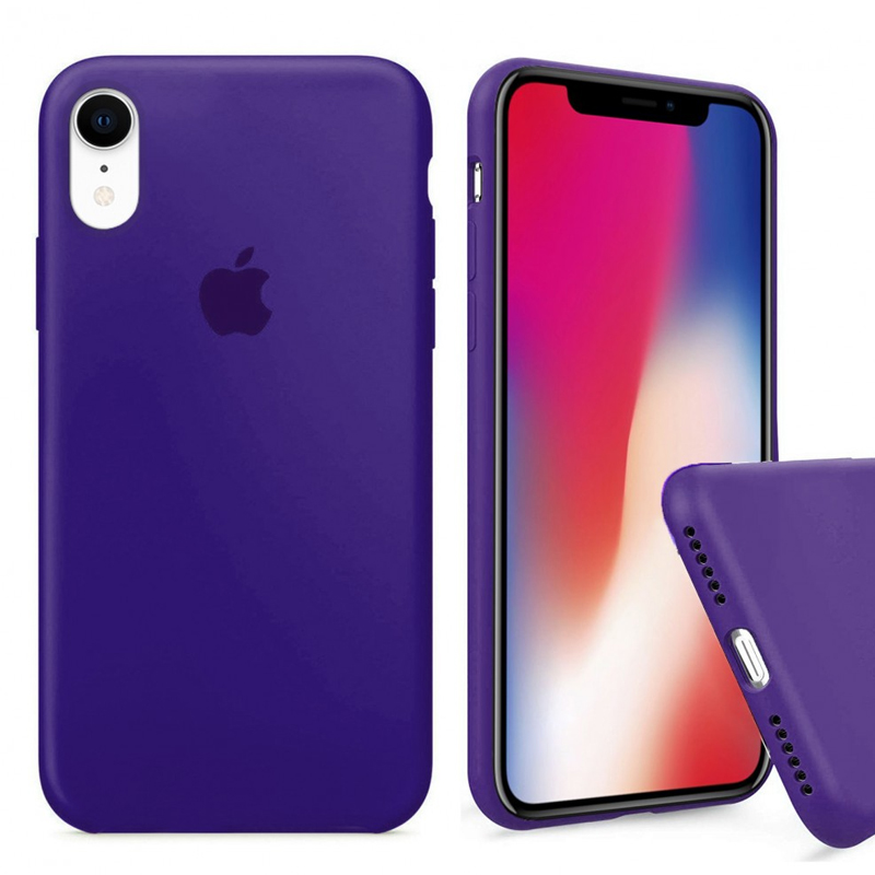Накладка Original Silicone Case iPhone XR purple