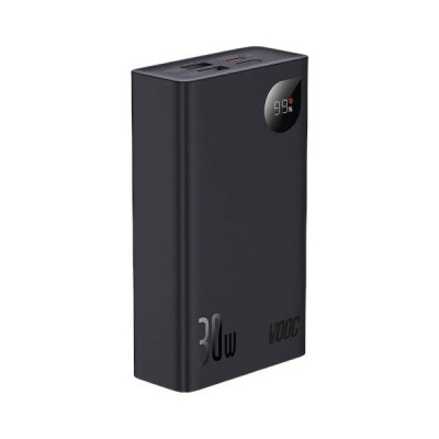 Зовнішній акумулятор Baseus Adaman 2, 20000 mAh 30W, VOOC, Black PPAD050101 Зовнішній акумулятор Baseus Adaman 2, 20000 mAh 30W, VOOC, Black PPAD050101