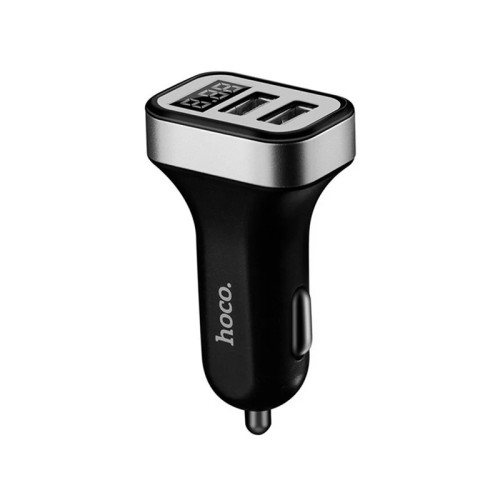 Автомобільний зарядний пристрій Hoco Z3 2 USB 2100 mA LCD black