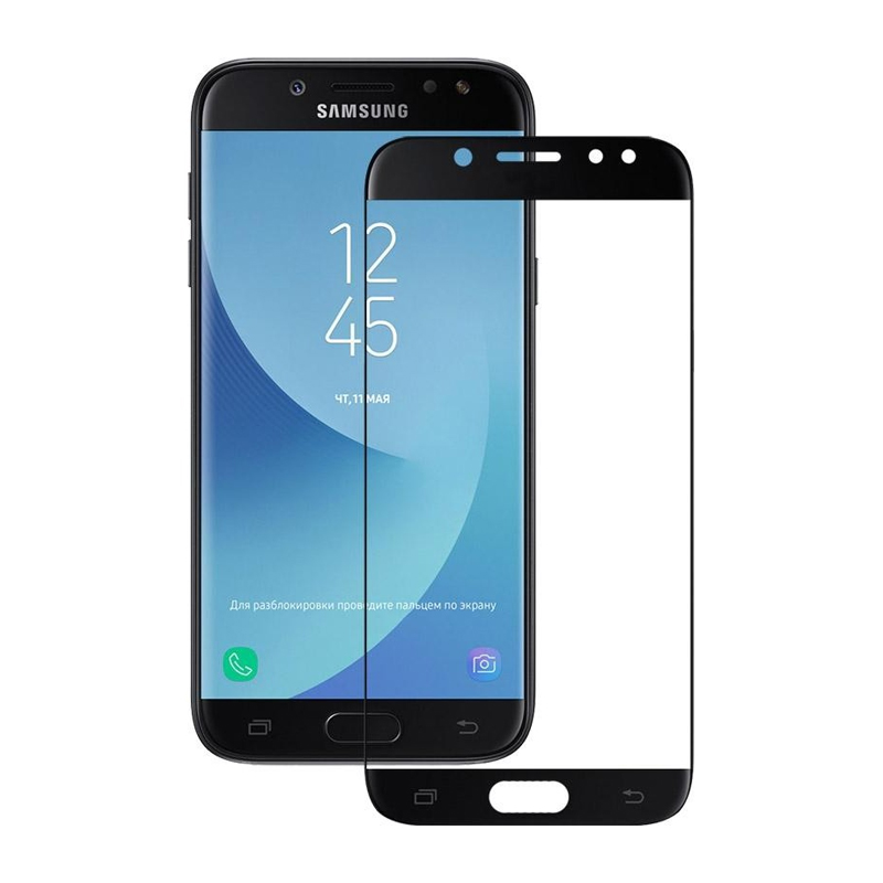 Захисне скло Glass Samsung J530 Galaxy J5 2017 Full Glue black